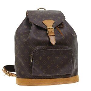 LOUIS VUITTON Monogram Montsouris GM Backpack M51135 LV Auth 55075